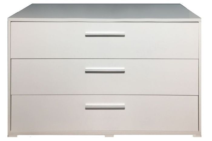 003 Міріна Спальня Комод 3-шухляди (White)