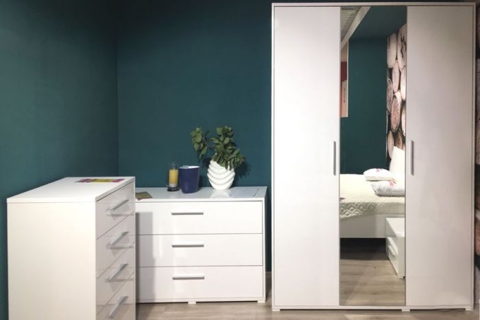 003 Міріна Спальня Комод 3-шухляди (White)