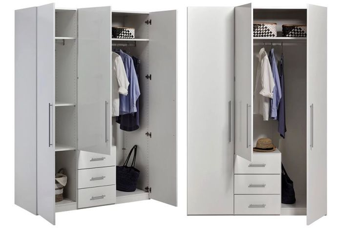 013 Магнум Шафа 3-дверна (White)