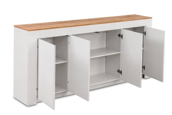 022 Рома Комод W1900 (White, Oak sonomo)