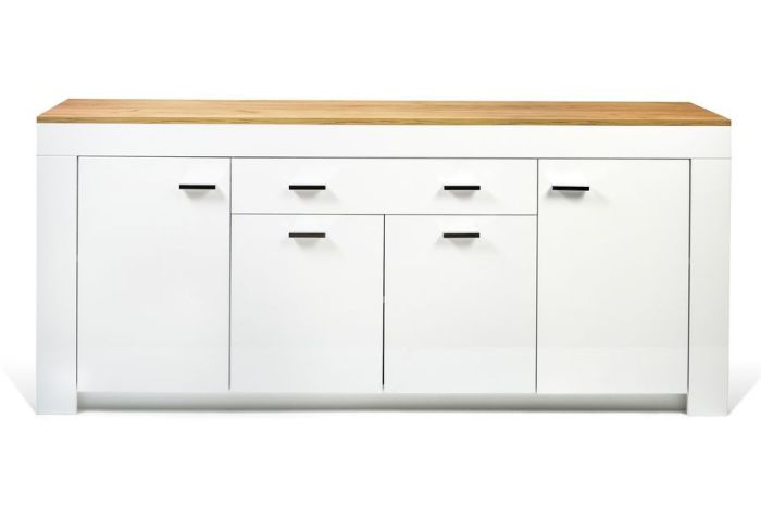 023 Лемберг Комод W1900 (White, Oak craft)