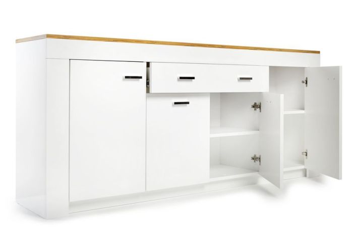 023 Лемберг Комод W1900 (White, Oak craft)