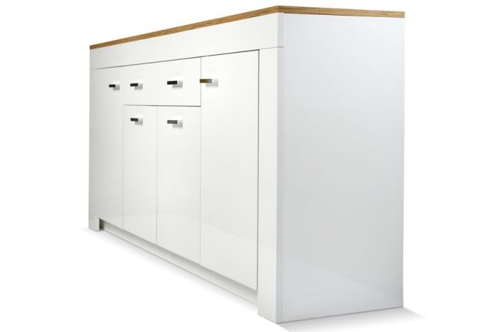 023 Лемберг Комод W1900 (White, Oak craft)