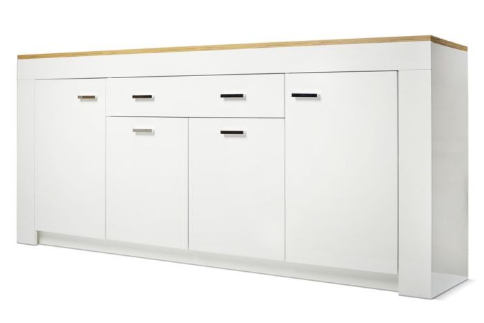 023 Лемберг Комод W1900 (White, Oak craft)