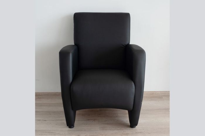 037_1 Сінді Крісло Білий/Чорний