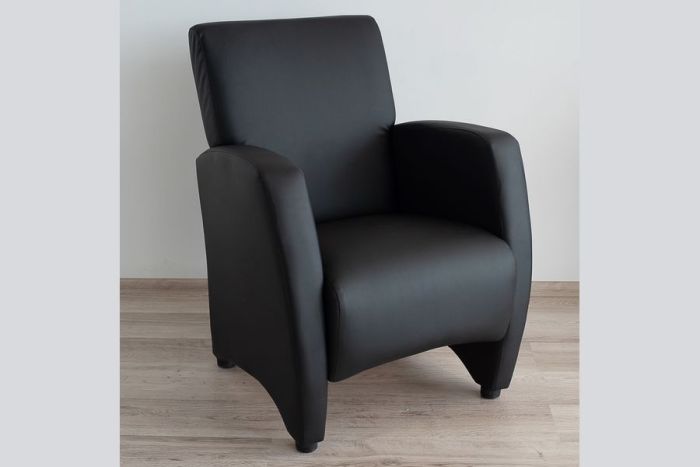 037_1 Сінді Крісло Білий/Чорний