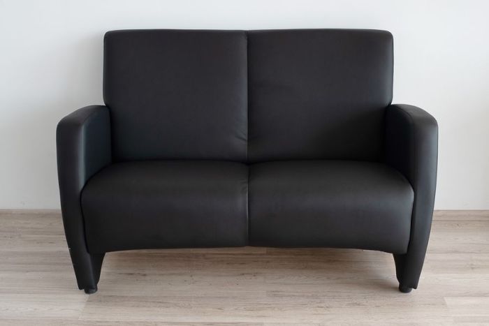 037_2 Сінді Диван 2-місний Білий/Чорний