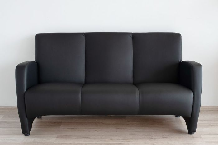 037_3 Сінді Диван 3-місний Білий/Чорний