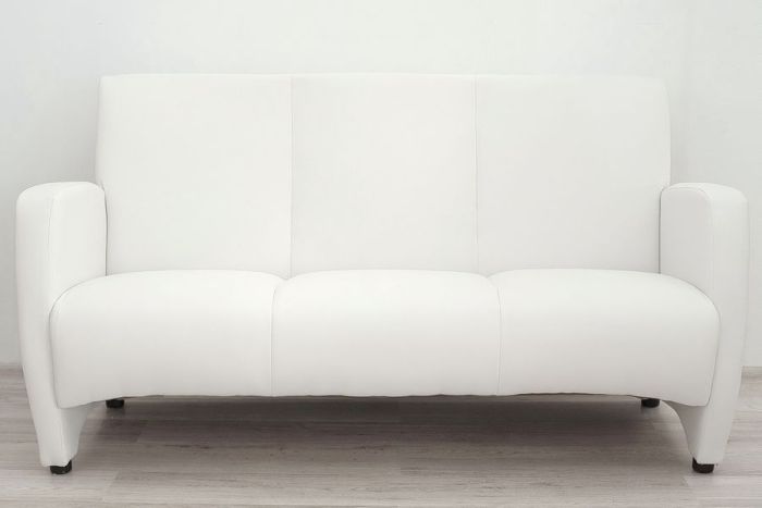 037_3 Сінді Диван 3-місний Білий/Чорний